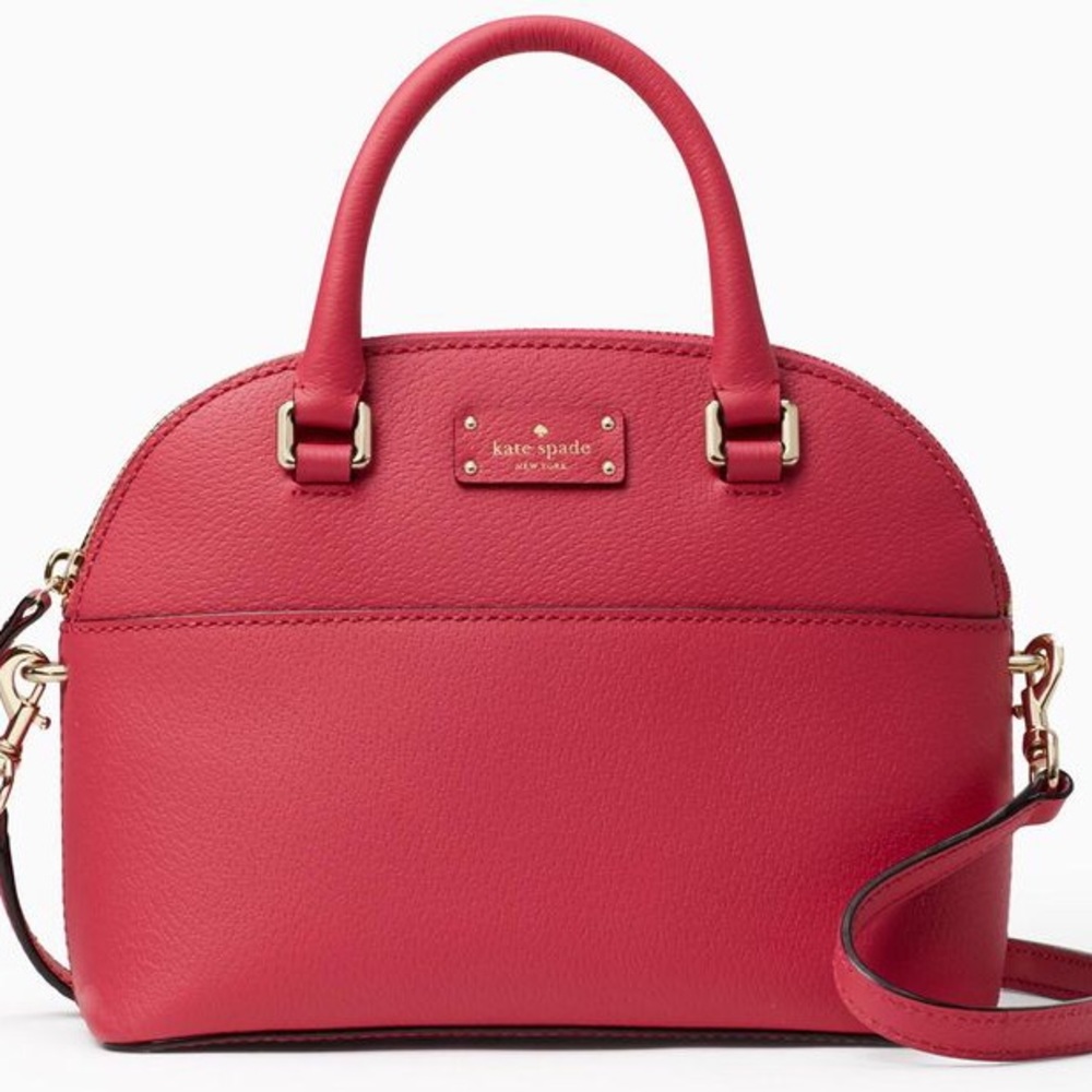 Kate Spade ♠️ NWT Red Mini Satchel/Crossbody Bag - Picture 2 of 8